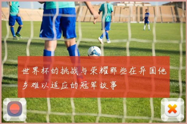 世界杯的挑战与荣耀那些在异国他乡难以适应的冠军故事